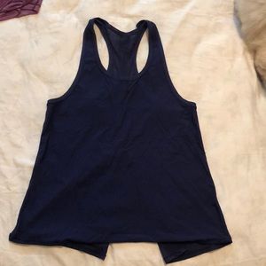 Lululemon navy tie back tank top